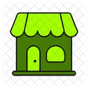 Schaufenster Geschaft E Commerce Symbol