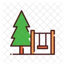 Schaukel Und Baum Schaukel Baum Symbol