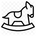 Schaukelpferd Spielzeug Pferd Symbol