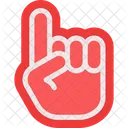 Schaumstoffhand Fussballverein Fanclub Symbol