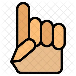 Schaumstofffinger  Symbol