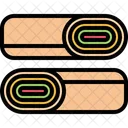 Schawarma Rolle Burrito Symbol