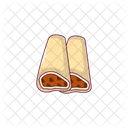 Schawarma Paratharoll Fastfood Symbol