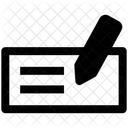 Scheckbuch Bankscheckbuch Scheck Symbol