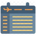 Schedule Calendar Flight Icon