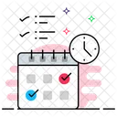 Event Calendar Timetable Yearbook Icon