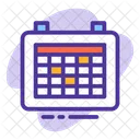 Schedule Month Calendar Icon