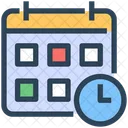 Seo Calendar Clock Icon