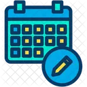 Pencil Schedule Planner Icon