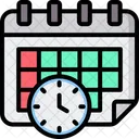 Schedule Agenda Time And Date Icon