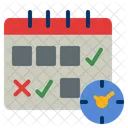 Schedule Calender Time Clock Plan Icon