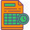 Schedule Calendar Clock Icon