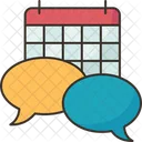 Schedule Discussions Planner Icon