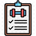 Schedule Fitness Gym Icon