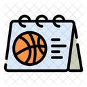 Schedule Basket Ball Schedule Calendar Icon