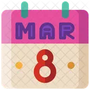 Schedule Calendar Womens Day Appointment Icon