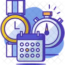 Schedule Calender Clock Icon