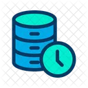 Database Clock Data Icon