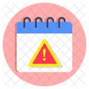 Calendar Error Schedule Error Planner Icon