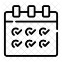 Calendar Check Date And Time Icon