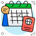 Schedule Planner Almanac Icon