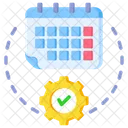Schedule Learning Training Icon