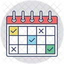 Schedule Planning Action Icon