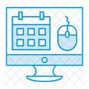 Monitor Screen Schedule Icon