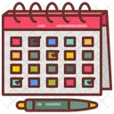 Scheduling Booking Planning Icon