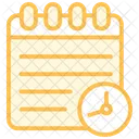 Scheduling Duotone Line Icon Symbol