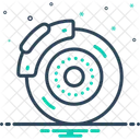 Scheibenbremse Scheibe Bremse Symbol