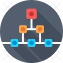 Hierarchie Connexions Schema Icône