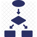 Diagramme Organigramme Flux De Travail Icône