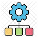 Hierarchy Workflow Network Icon