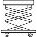 Scherenhebebuhne Plattformlift Hebezeug Symbol