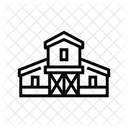 Scheune Pferd Zucht Symbol