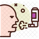 Schicht Asthma Pumpe Symbol