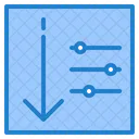 Schieberegler Bericht Diagramm Symbol