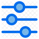 Schieberegler Optional Equalizer Symbol