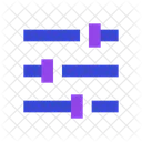 Schieberegler Horizontal Schieberegler Controller Symbol