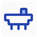 Folie Elektrische Komponente Blau Symbol