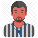 Schiedsrichter Mann Mannlich Symbol