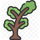 Schiefer Baum  Symbol