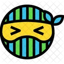 Schielen Ninja Maske Symbol