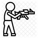 Schiessen Im Stehen Symbol