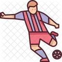 Schiessen Fussball Spieler Symbol