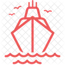 Schiff Versand Wassertransport Symbol