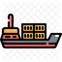 Schiff Logistik Versand Symbol