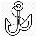 Schiffsanker Schiffsanlegestelle Hafen Symbol