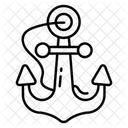 Schiffsanker Schiffsanlegestelle Hafen Symbol